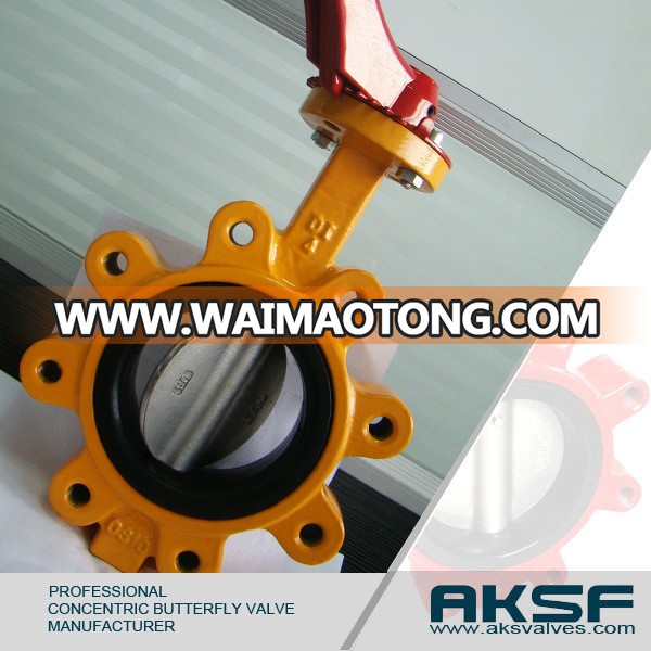 Lug Type Butterfly Valve Manual Operation Cast Iron