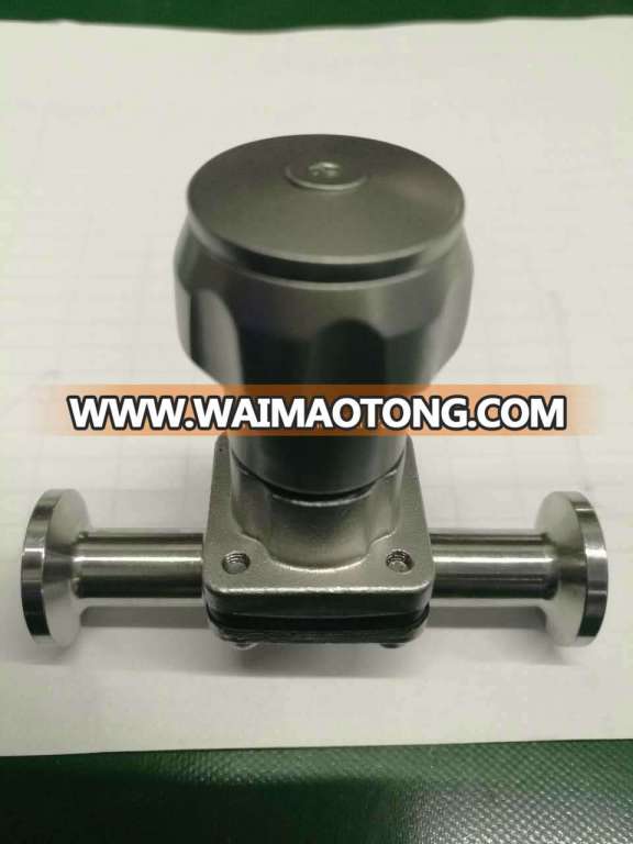 Stainless Steel Handle Clamped Sanitary Diaphragm Valve